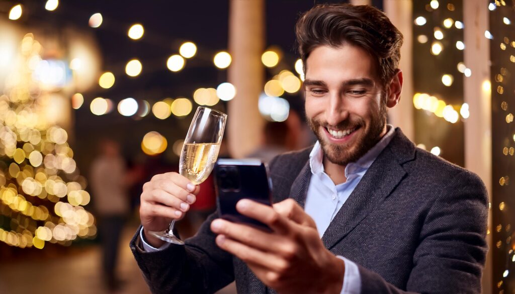 Whatsapp "Guten Rutsch" Silvester Sprüche auf kirmesdesign.de