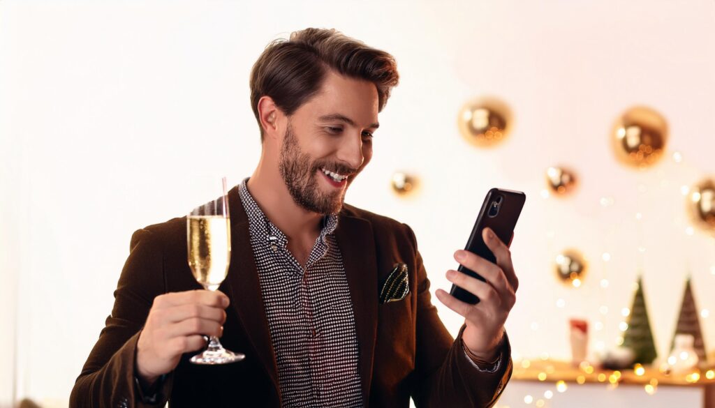 Whatsapp "Guten Rutsch" Silvester Sprüche auf kirmesdesign.de